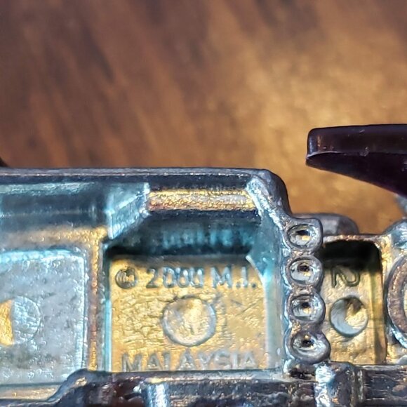 Hot Wheels Diecast 2001 First Edition Purple Fright Bike Loose - Picture 6 of 6